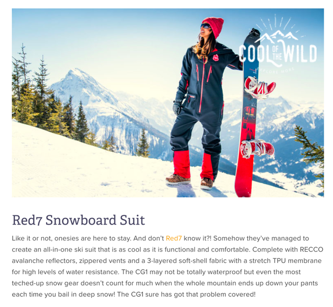 REVIEW: Snowboarder's top gear! [Cool of the Wild]