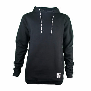 Black R7SW Organic Cotton Hoodie - Red7 SkiWear Sustainable Clothing 