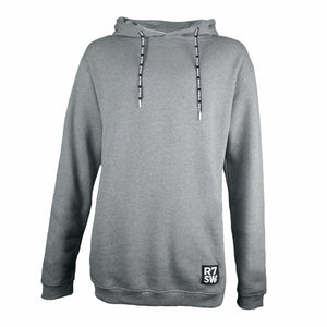R7SW Grey Hoodie - Organic Cotton Hooded Sweater from Red7 Ski Wear