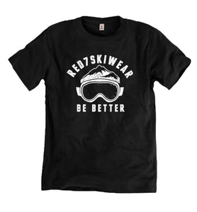BE BETTER SUSTAINABLE TSHIRT BLACK - RED7 SKI WEAR