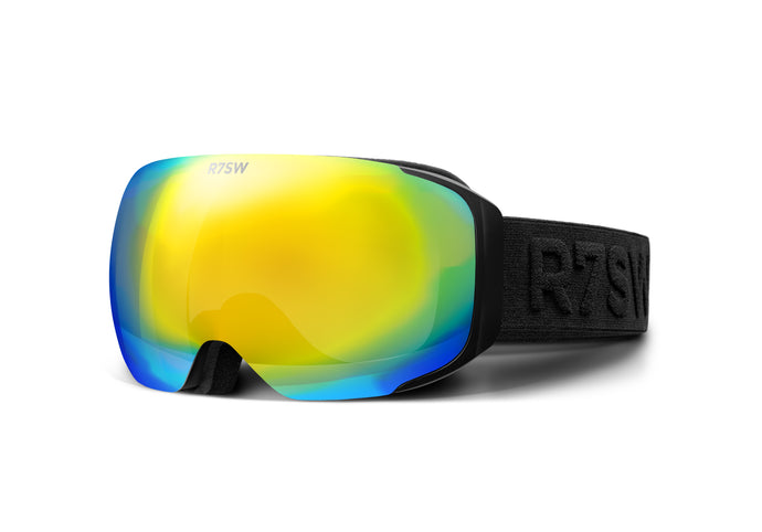 R7SW Performance Ski Goggles - Orange magnetic lens + free rainbow lens